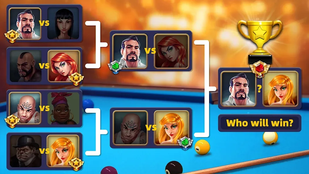 8 Pool Clash (Пул Клаш)  [МОД Бесконечные монеты] Screenshot 4