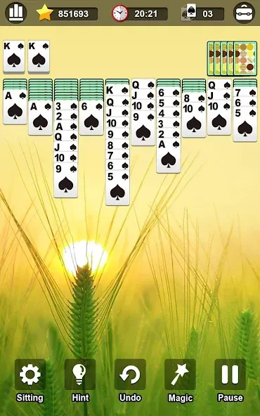 Spider Solitaire  [МОД Unlimited Money] Screenshot 3