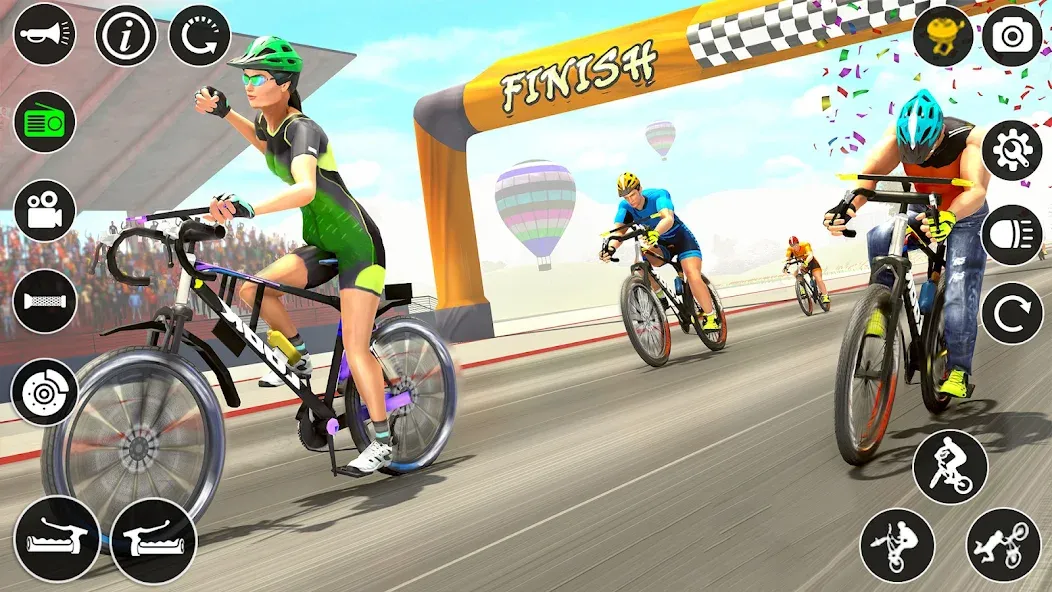 BMX Cycle Race 3d Cycle Games (гонка на велосипедах 3D игры на велосипеде)  [МОД Все открыто] Screenshot 4