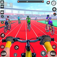 Скачать взломанную BMX Cycle Race 3d Cycle Games (гонка на велосипедах 3D игры на велосипеде)  [МОД Все открыто] - стабильная версия apk на Андроид