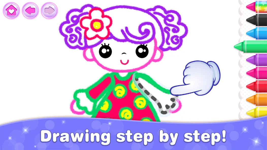 Bini Game Drawing for kids app (Бини)  [МОД Бесконечные деньги] Screenshot 3