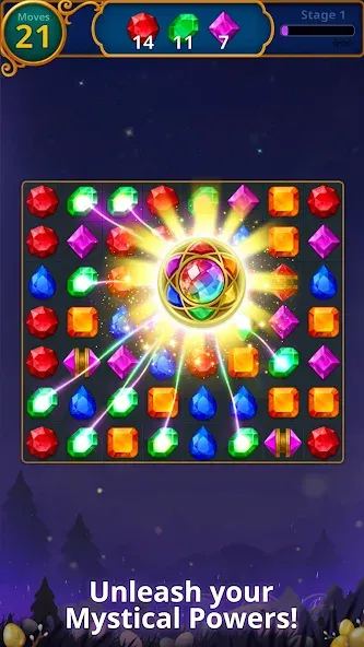 Jewels Magic: Mystery Match3 (Джуэлс Мэджик)  [МОД Mega Pack] Screenshot 2