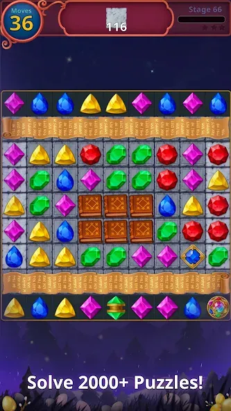 Jewels Magic: Mystery Match3 (Джуэлс Мэджик)  [МОД Mega Pack] Screenshot 4