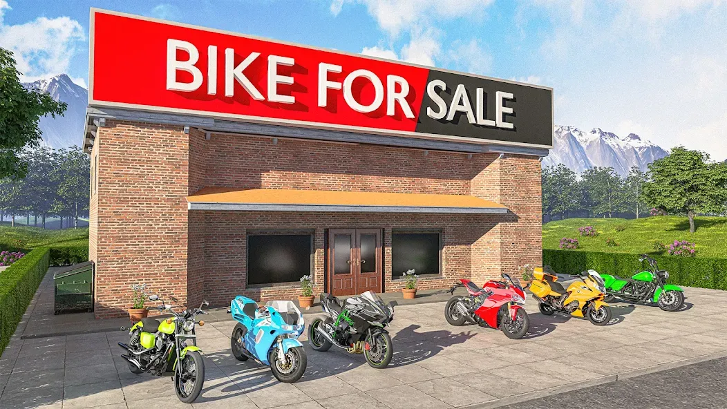 Motorcycle Dealer Bike Games  [МОД Бесконечные монеты] Screenshot 1