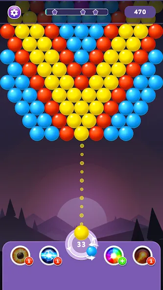 Bubble Shooter Rainbow  [МОД Unlocked] Screenshot 2