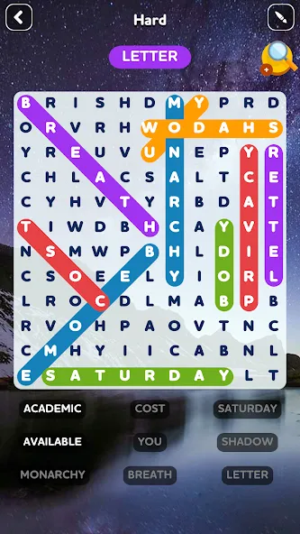 Word Search - Word Puzzle Game  [МОД Меню] Screenshot 4