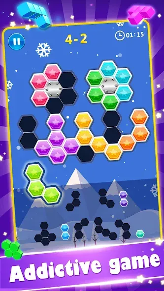 Block Gems: Block Puzzle Games (Блок драгоценные камни)  [МОД Бесконечные монеты] Screenshot 3