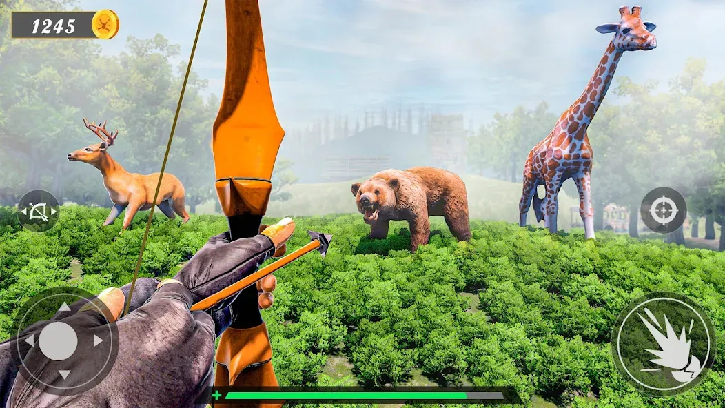 Animal Archery Hunting Games  [МОД Бесконечные деньги] Screenshot 3