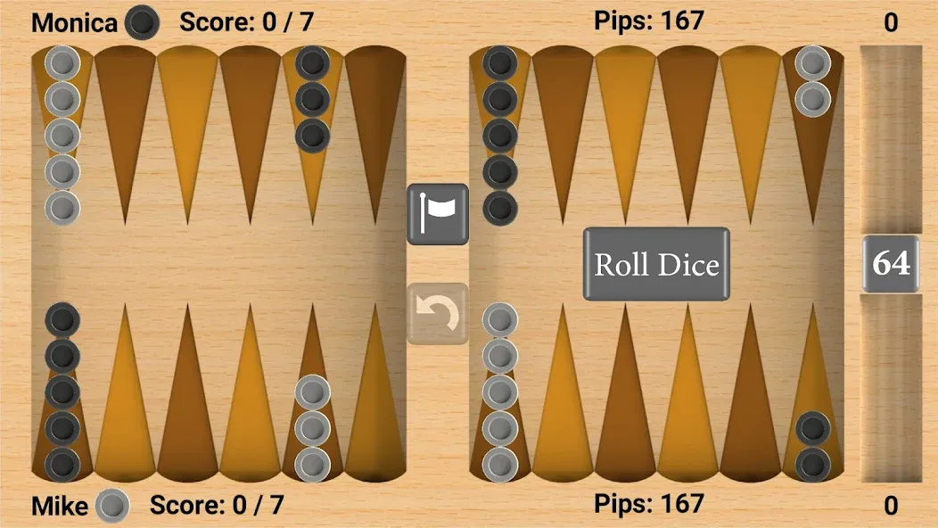 Bluetooth Backgammon  [МОД Много монет] Screenshot 2