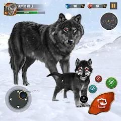 Скачать взломанную Wild Wolf Simulator Wolf Games  [МОД Меню] - стабильная версия apk на Андроид