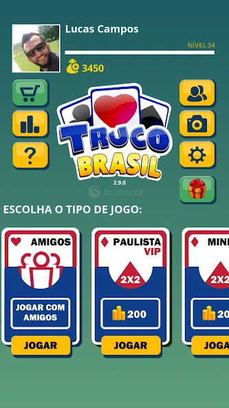 Truco Brasil - Truco online (Труко Бразиль)  [МОД Меню] Screenshot 1