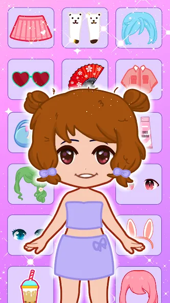 Doll Dress Up: Makeup Games (Долл Дресс Ап)  [МОД Unlocked] Screenshot 2