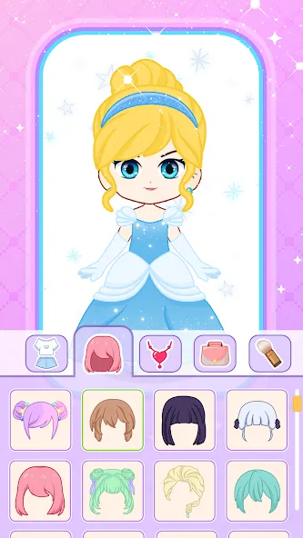 Doll Dress Up: Makeup Games (Долл Дресс Ап)  [МОД Unlocked] Screenshot 4