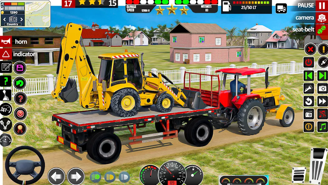 Indian Tractor Game Farming 3D  [МОД Много монет] Screenshot 1