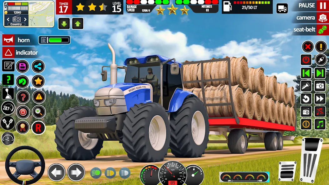 Indian Tractor Game Farming 3D  [МОД Много монет] Screenshot 5