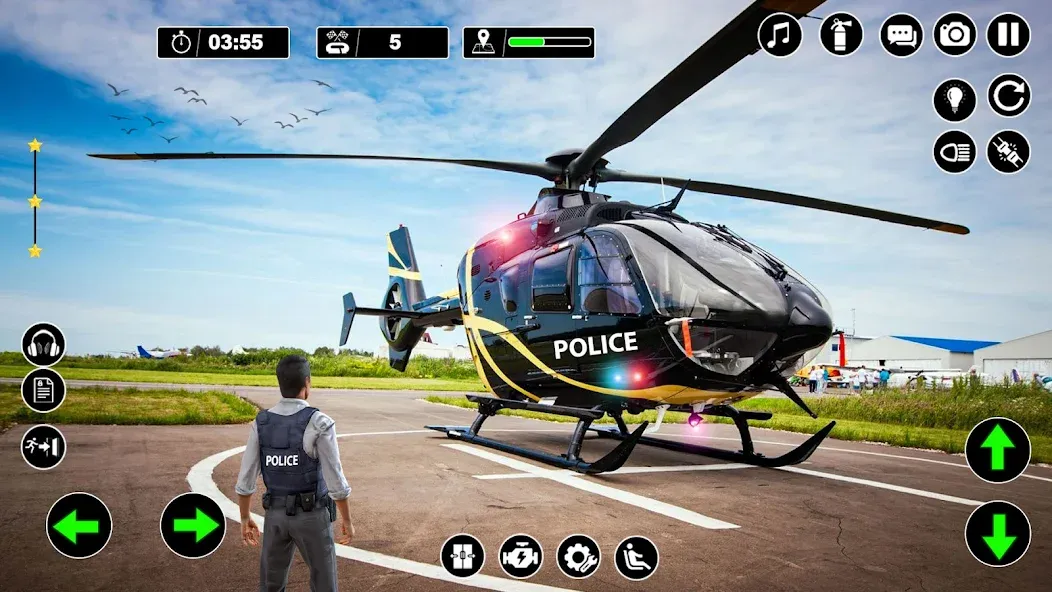 Police Helicopter Chase Game  [МОД Меню] Screenshot 1