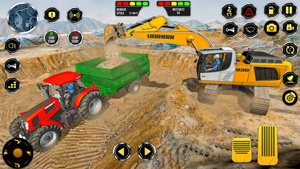 Construction Machine Real JCB  [МОД Много денег] Screenshot 1