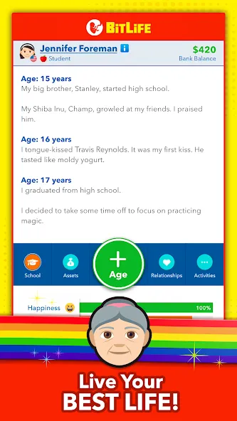 BitLife - Life Simulator (БитЛайф)  [МОД Бесконечные монеты] Screenshot 4