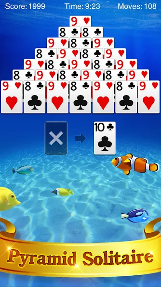 Pyramid Solitaire  [МОД Много монет] Screenshot 1