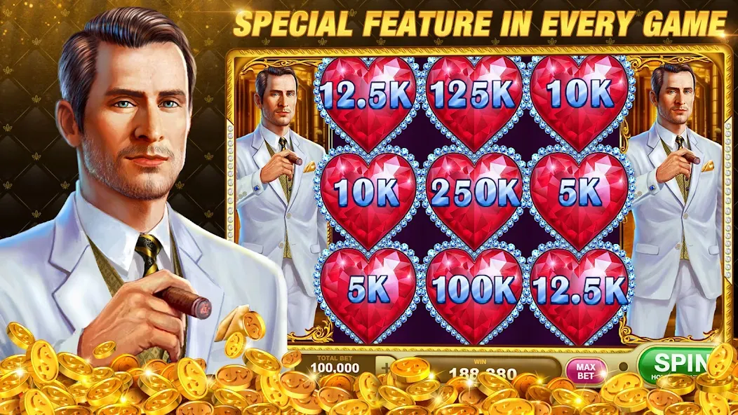 Slots Rush: Vegas Casino Slots (Слотс Раш)  [МОД Все открыто] Screenshot 1