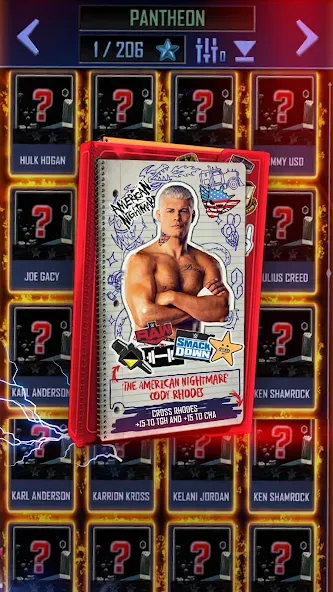 WWE SuperCard - Battle Cards (ВВЕ СуперКард)  [МОД Menu] Screenshot 3