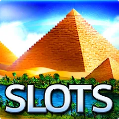 Взломанная Slots - Pharaoh's Fire (Слоты)  [МОД Бесконечные монеты] - полная версия apk на Андроид