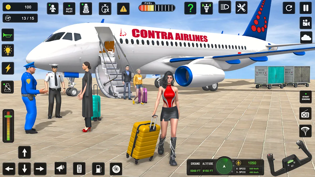 City Pilot Cargo Plane Games (Сити Пилот Карго Плейн Геймс)  [МОД Много монет] Screenshot 1