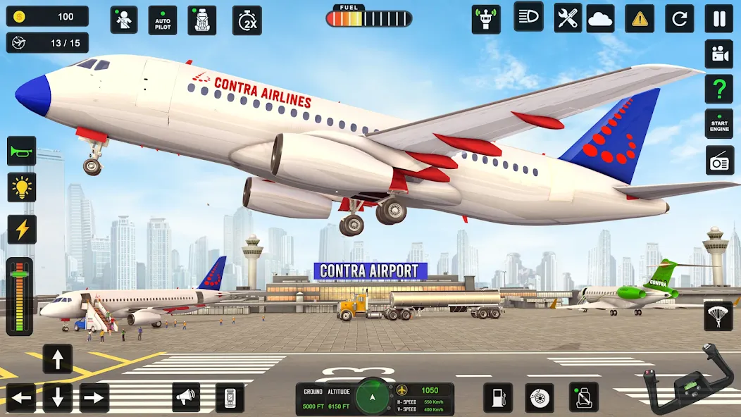 City Pilot Cargo Plane Games (Сити Пилот Карго Плейн Геймс)  [МОД Много монет] Screenshot 4