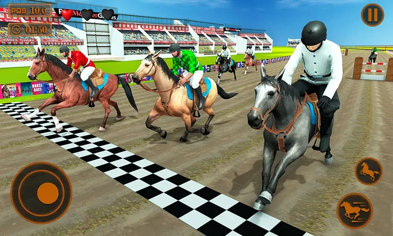 Mounted Horse Racing Games  [МОД Unlimited Money] Screenshot 2