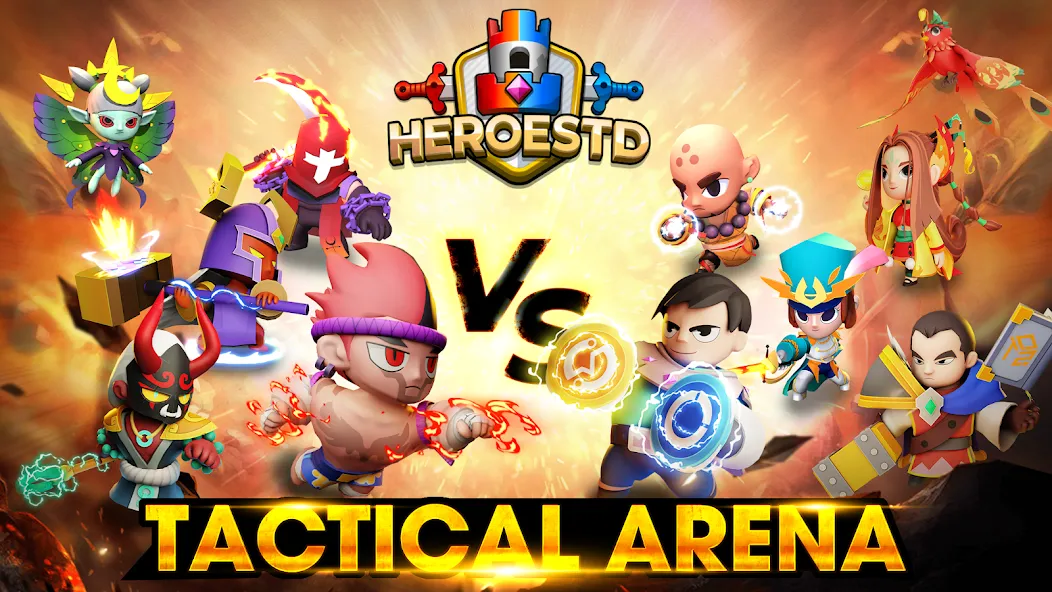 HeroesTD: Esport Tower Defense (ГероиТД)  [МОД Бесконечные монеты] Screenshot 1