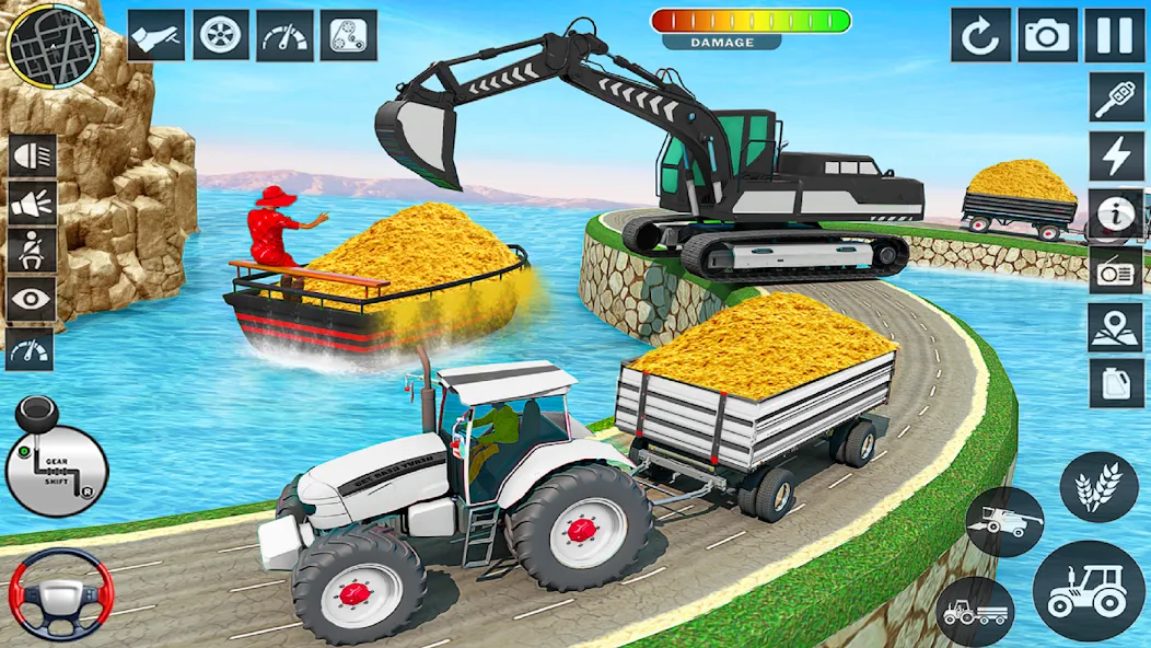 Big Tractor Farming Simulator (Биг Трактор Фарминг Симулятор)  [МОД Unlimited Money] Screenshot 2