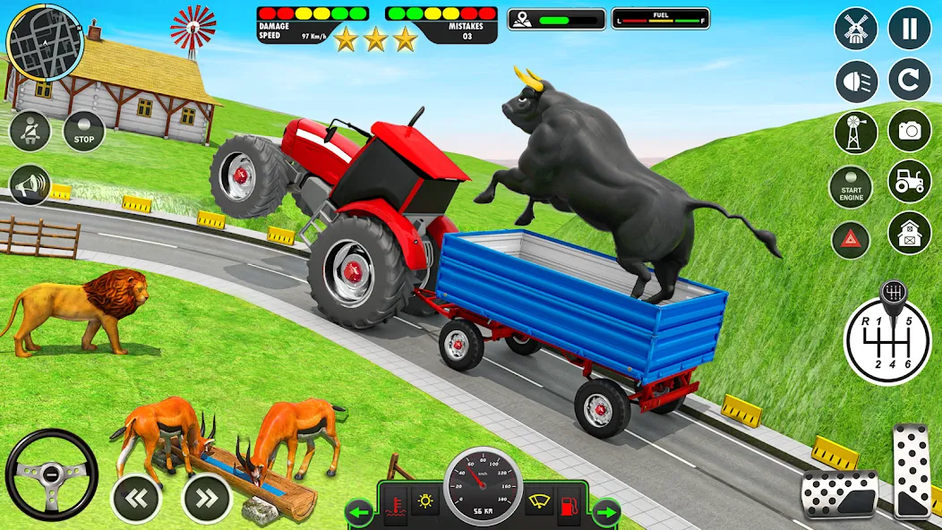 Animal Transport Truck Game 3D (Игра Грузовик для перевозки животных)  [МОД Бесконечные деньги] Screenshot 3