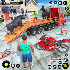 Взломанная Animal Transport Truck Game 3D (Игра Грузовик для перевозки животных)  [МОД Бесконечные деньги] - стабильная версия apk на Андроид