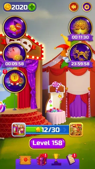 Circus Words: Magic Puzzle  [МОД Бесконечные монеты] Screenshot 5