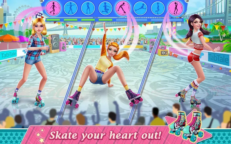 Roller Skating Girls  [МОД Menu] Screenshot 2