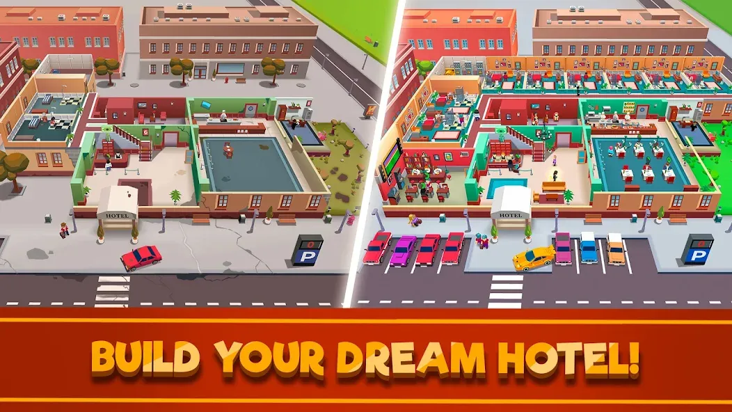 Hotel Empire Tycoon－Idle Game  [МОД Много денег] Screenshot 1