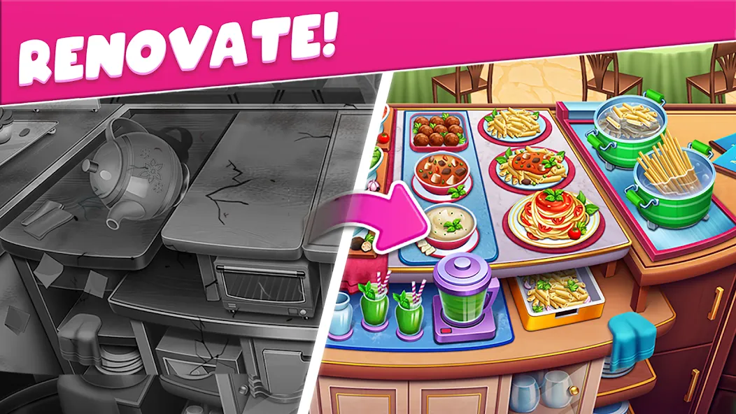 Cooking Taste Restaurant Games  [МОД Бесконечные деньги] Screenshot 4