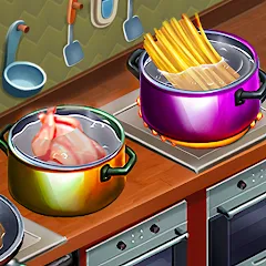 Скачать взлом Cooking Team: Restaurant Games  [МОД Бесконечные деньги] - последняя версия apk на Андроид