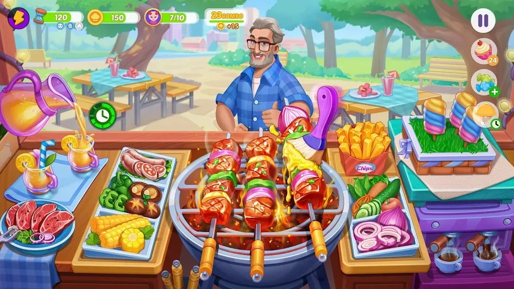 Cooking Town - Restaurant Game (Кукинг Таун)  [МОД Много денег] Screenshot 1