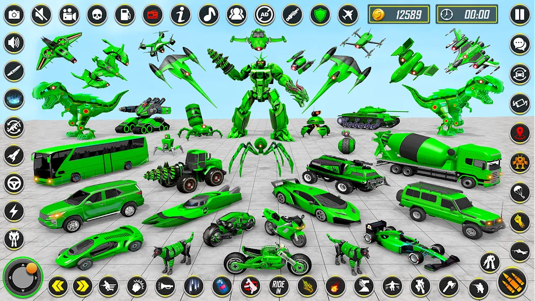 Dino Robot - Car Robot Games (Дино Робот)  [МОД Unlocked] Screenshot 1