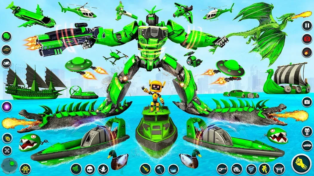 Dino Robot - Car Robot Games (Дино Робот)  [МОД Unlocked] Screenshot 2