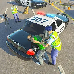 Скачать взломанную Police Simulator Job Cop Game  [МОД Unlimited Money] - стабильная версия apk на Андроид