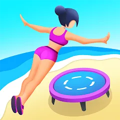 Скачать взломанную Flip Jump Stack!  [МОД Бесконечные монеты] - полная версия apk на Андроид