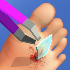 Взломанная Foot Clinic - ASMR Feet Care (Фут Клиник)  [МОД Unlocked] - стабильная версия apk на Андроид