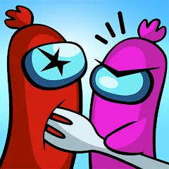 Взломанная Sausage Wars.io  [МОД Бесконечные монеты] - полная версия apk на Андроид