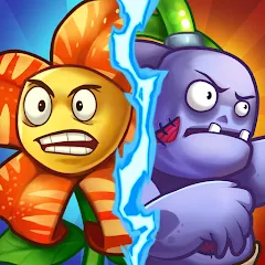 Скачать взломанную Zombie Defense - Plants War (Зомби Дефенс)  [МОД Menu] - последняя версия apk на Андроид