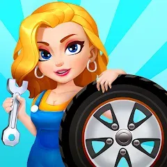 Взлом Car Fix Inc - Mechanic Garage (Кар Фикс Инк)  [МОД Много монет] - стабильная версия apk на Андроид