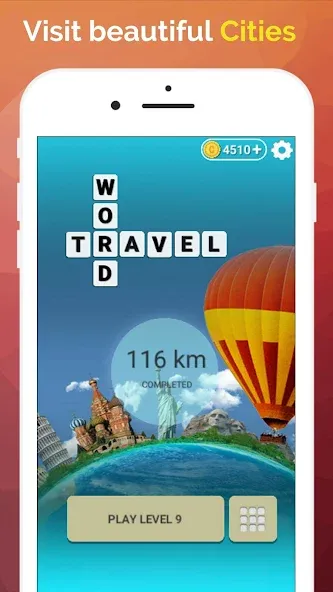 Word Travel: Wonders Trip Game  [МОД Много монет] Screenshot 2