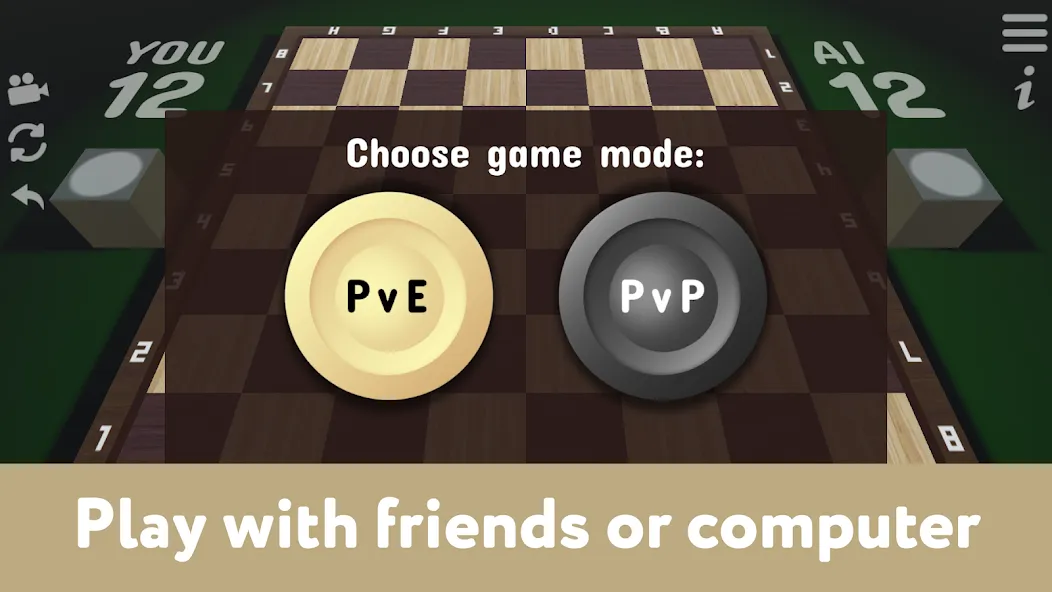 Checkers for two - Draughts  [МОД Unlimited Money] Screenshot 2