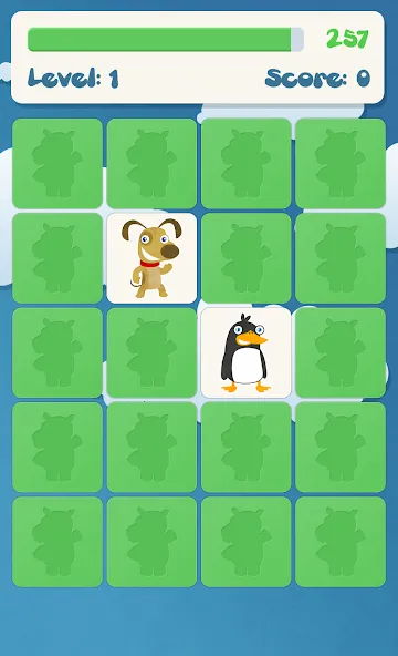 Animals memory game for kids  [МОД Много монет] Screenshot 4